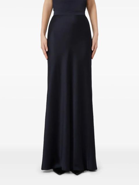 Max Mara Rimini bias-cut long skirt - Blue