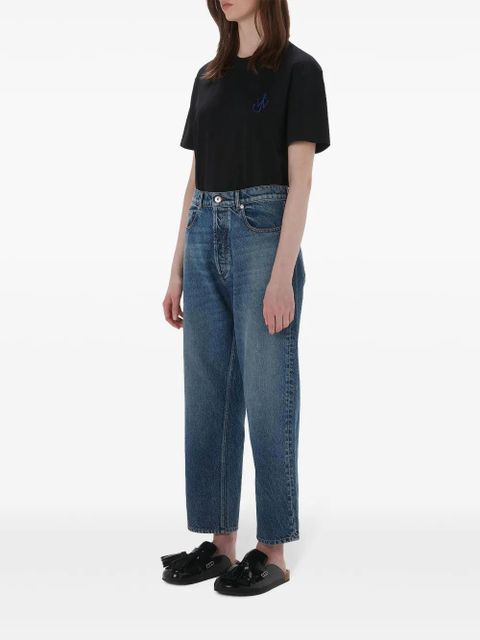 JW Anderson cropped straight-leg jeans - Blue - zdjęcie produktu nr 2