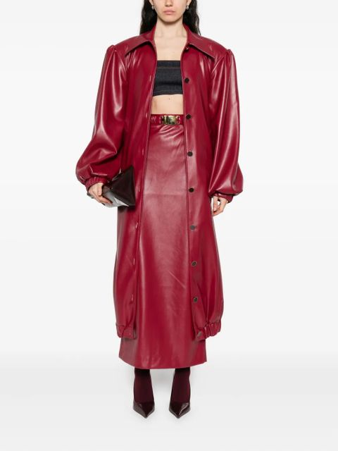 Rowen Rose belted midi skirt - Red