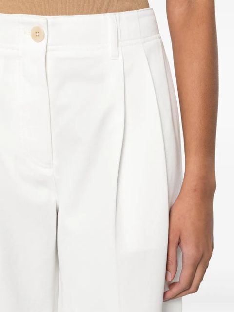 TOTEME straight-leg trousers - White