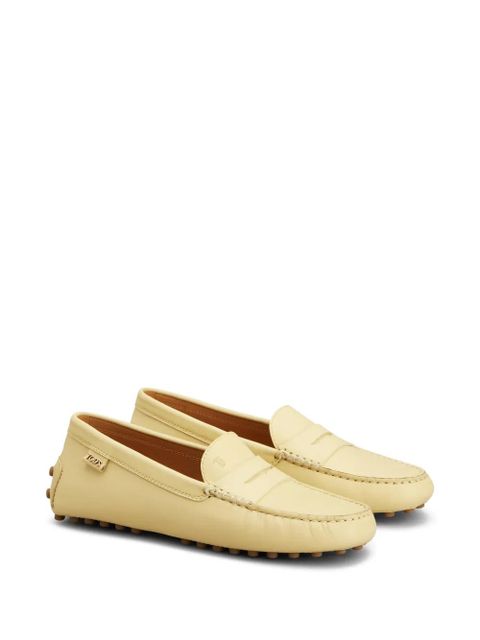 Tod's leather gommino loafers - Neutrals