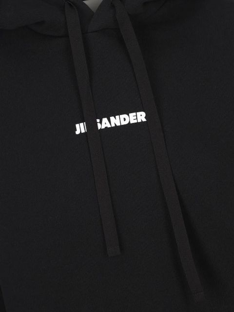 Jil Sander drawstring hoodie - Black