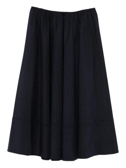 Maje elasticated-waist striped midi skirt - Blue - zdjęcie produktu nr 1