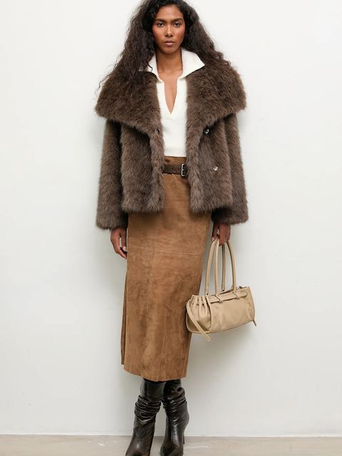 Answear.LAB kurtka kolor brązowy przejściowa - zdjęcie produktu nr 1