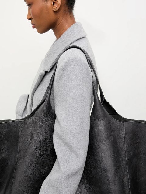 Answear Lab płaszcz wełniany kolor szary przejściowy dwurzędowy