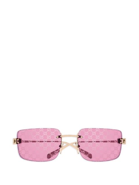 Gucci Eyewear rimless sunglasses - Gold - zdjęcie produktu nr 1
