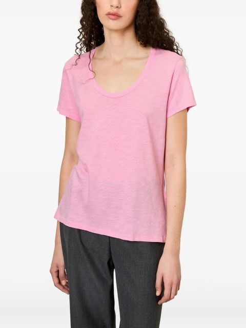 American Vintage Jacksonville scoop-neck short-sleeve T-shirt - Pink