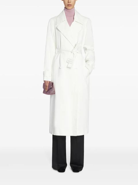 DRIES VAN NOTEN cotton mac coat - White - zdjęcie produktu nr 2