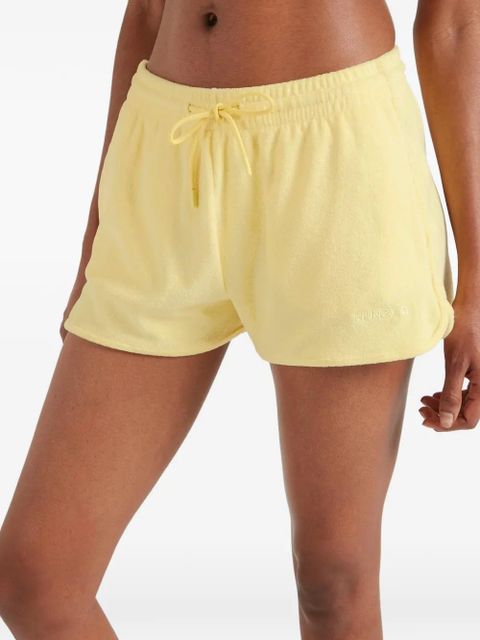 Hunza G towelling drawstring shorts - Yellow