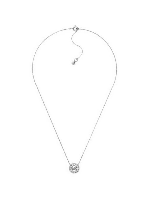 Michael Kors logo-pendant round necklace - Silver - zdjęcie produktu nr 1