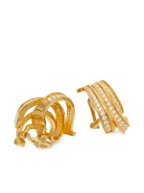 Ferragamo Triple Gancini earrings - Gold