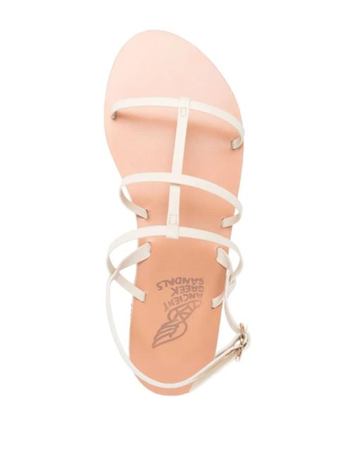 Ancient Greek Sandals Fay flat leather sandals - Neutrals