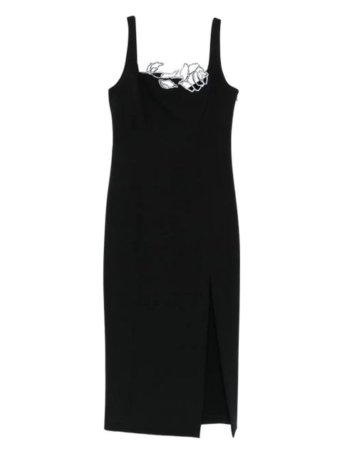 Blumarine rose-embellished dress - Black - zdjęcie produktu nr 1