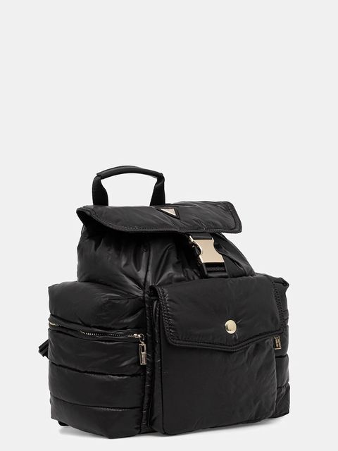Guess plecak damski kolor czarny mały gładki V5BZ13 WF820