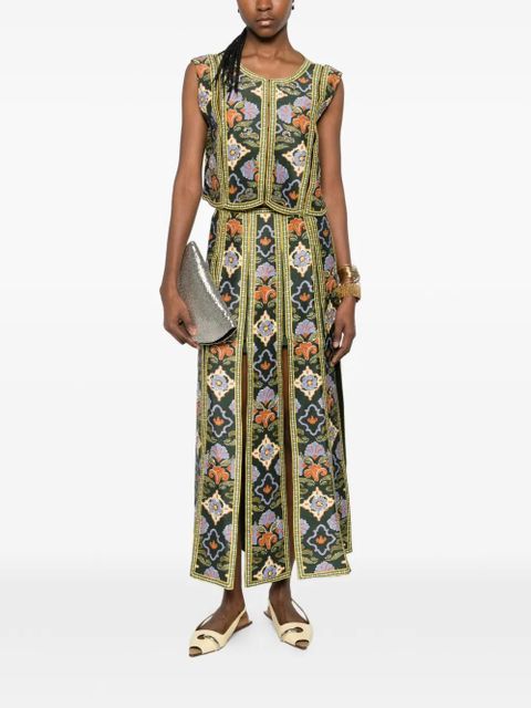 ALEMAIS Oasira floral top - Green - zdjęcie produktu nr 2