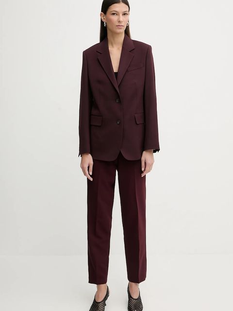 Filippa K marynarka z dodatkiem wełny kolor pomarańczowy jednorzędowa gładka 31825