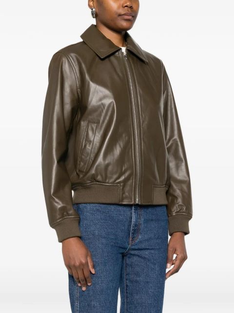Yves Salomon zip-fastening jacket - Brown