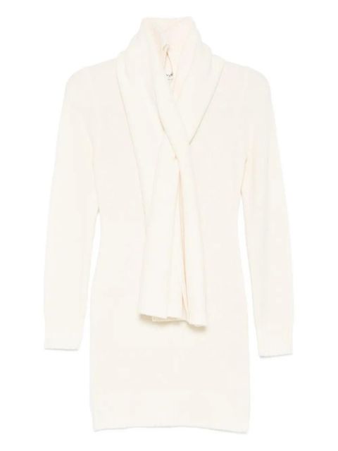Aya Muse Amar scarf mini dress - Neutrals - zdjęcie produktu nr 1