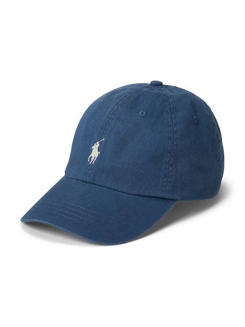 Polo Ralph Lauren czapka z daszkiem bawełniana kolor fioletowy gładka 211912843 - zdjęcie produktu nr 1