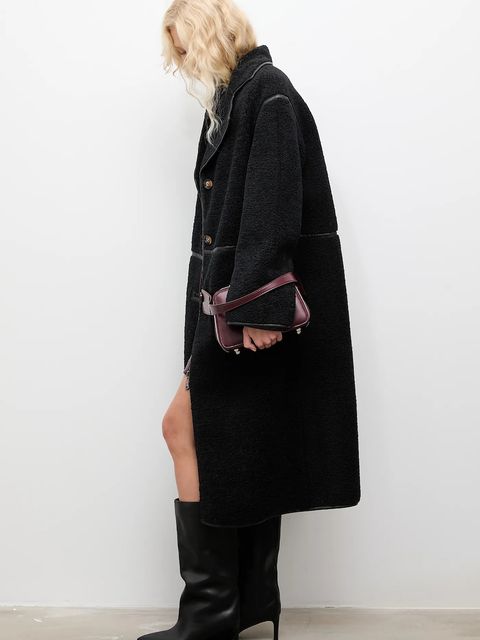 Answear.LAB płaszcz kolor czarny