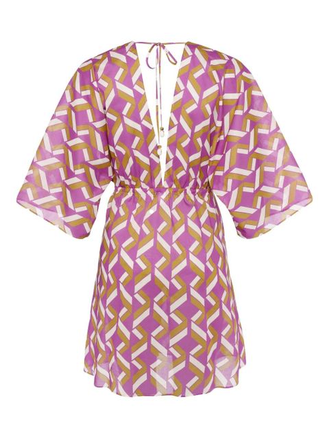 ERES Feel geometric-print dress - Purple - zdjęcie produktu nr 1