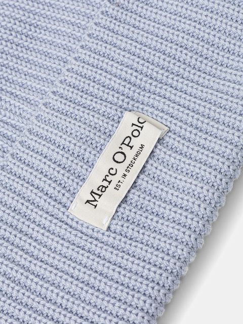 Marc O'Polo czapka kolor niebieski 600605901141 - zdjęcie produktu nr 2