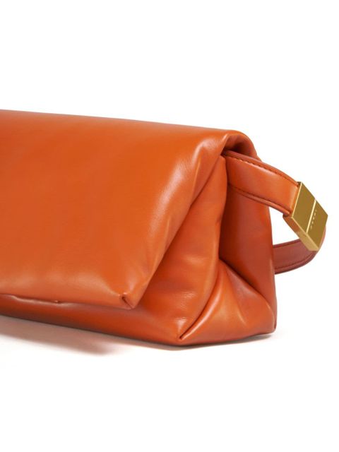 Marni small Prisma leather shoulder bag - Orange