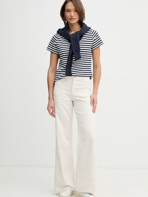 U.S. Polo Assn. t-shirt bawełniany STRIPE V-NECK - zdjęcie produktu nr 1