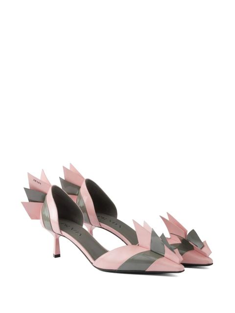 Prada 55mm leather pumps - Pink