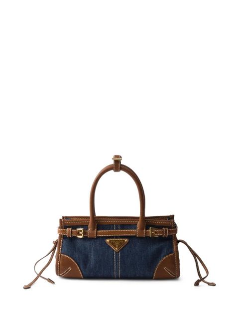 Prada Bonnie denim tote bag - Blue - zdjęcie produktu nr 1