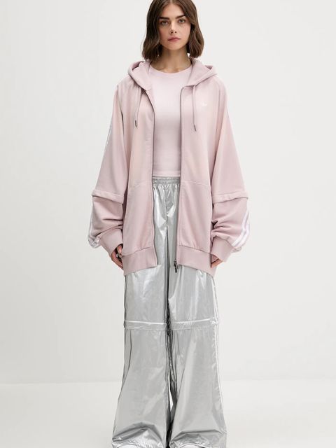 adidas Originals spodnie dresowe Ovzd Trackpants damskie kolor srebrny gładkie KE9785 - zdjęcie produktu nr 2