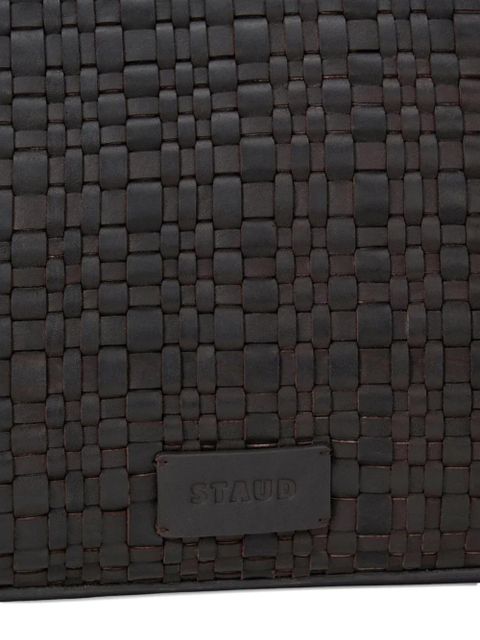 STAUD Hester woven tote bag - Brown