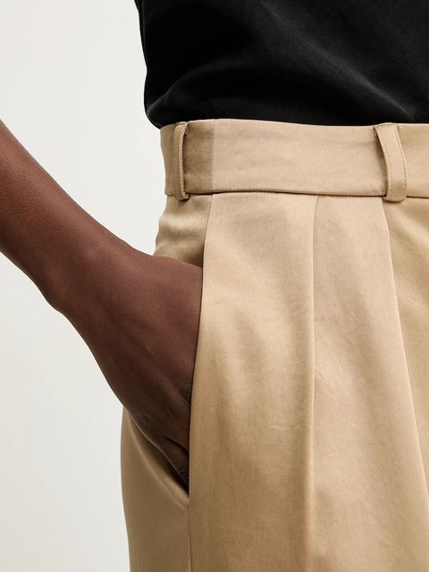 Liviana Conti spodnie damskie kolor zielony szerokie high waist F5WS80