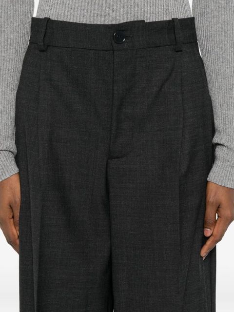 SOLOTRE pleated trousers - Black