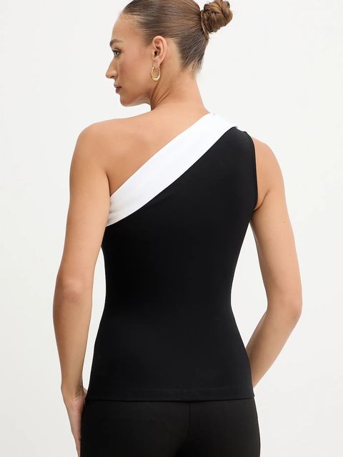 Karl Lagerfeld top kolor czarny cold shoulder A4W17040