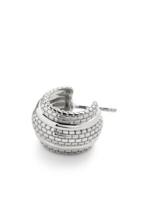 Monica Vinader small Heirloom hoop earrings - Silver - zdjęcie produktu nr 2