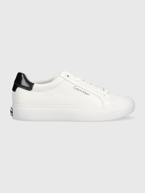 Calvin Klein sneakersy skórzane VULC LACE UP kolor biały HW0HW01681 - zdjęcie produktu nr 1