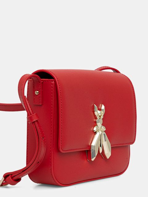 Patrizia Pepe torebka skórzana kolor czerwony 8B0303 L061