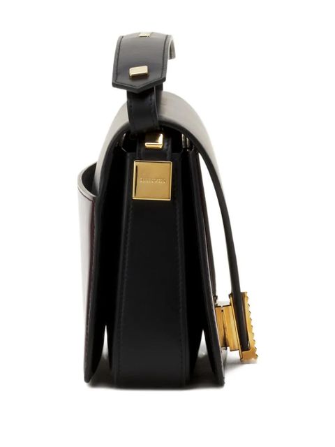 Lanvin small Concerto Arpège flap-front leather crossbody bag - Black