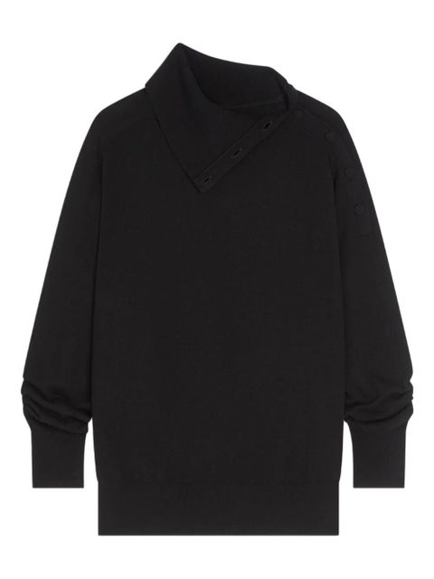 DRIES VAN NOTEN funnel-collar cashmere sweater - Black - zdjęcie produktu nr 1