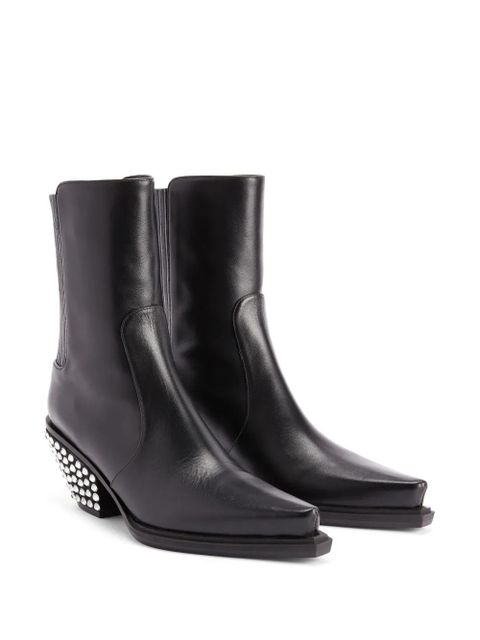 Giuseppe Zanotti Yanhira 75mm crystal-embellished ankle boots - Black - zdjęcie produktu nr 2