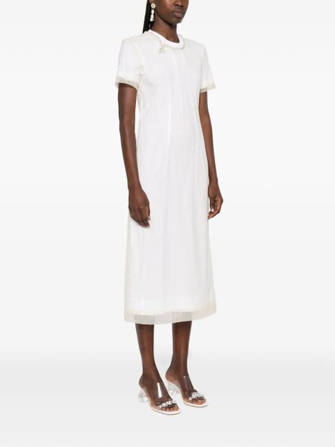 Simone Rocha layered embellished dress - White