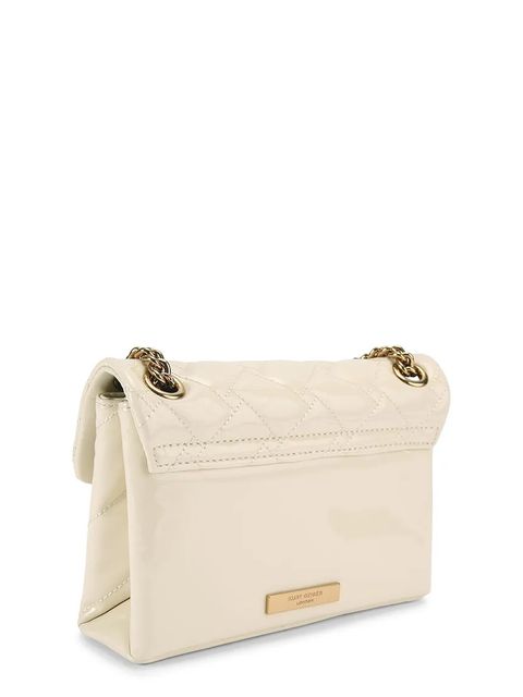 Kurt Geiger London torebka skórzana Kensington kolor beżowy 5017342309