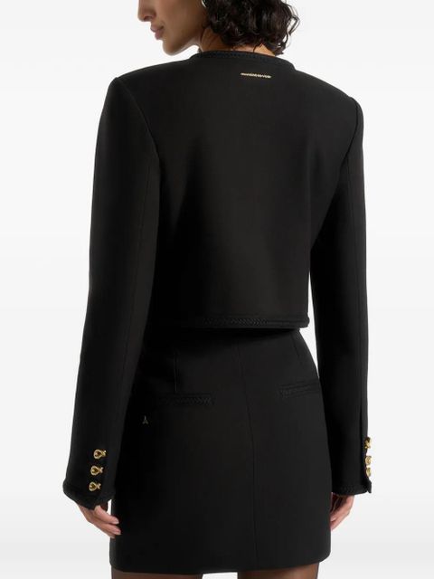 Manière De Voir Madeline braided tailored jacket - Black