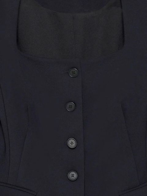 Simkhai square-neck buttoned jacket - Black - zdjęcie produktu nr 2