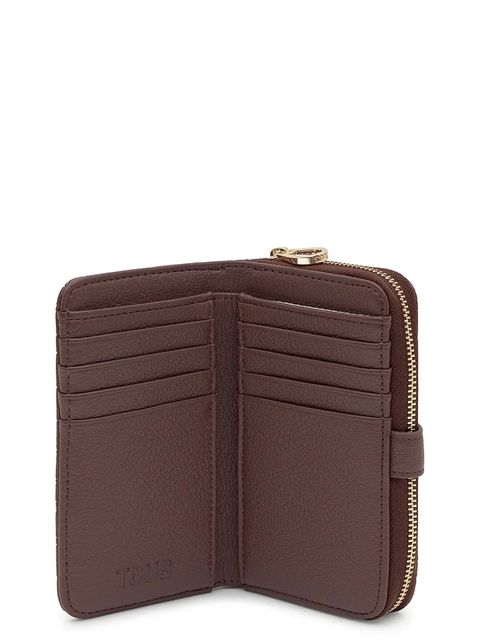 Tous portfel Puffy Bear damski kolor brązowy 2002304646