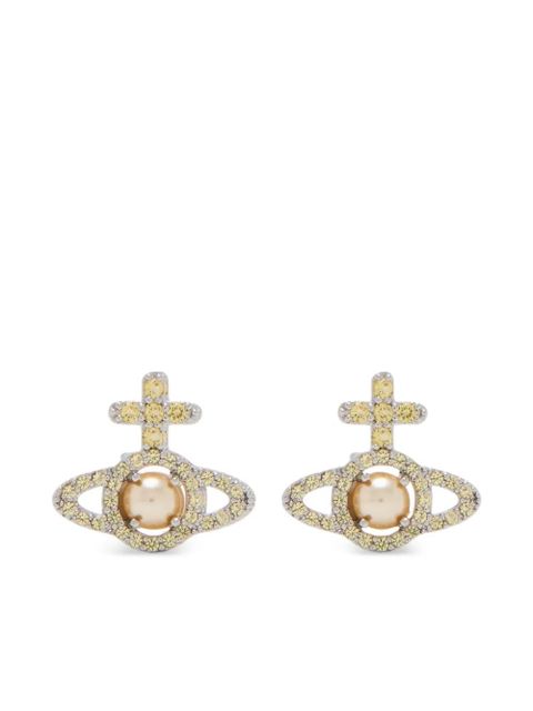 Vivienne Westwood Olympia Pearl earrings - Brown - zdjęcie produktu nr 1