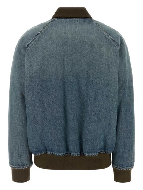 Miu Miu Denim bomber jacket - Blue - zdjęcie produktu nr 2