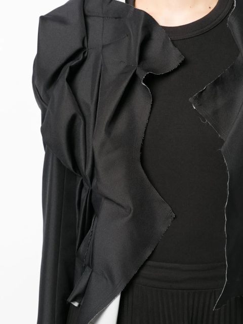 Comme Des Garçons asymmetric layered-detail jacket - Black