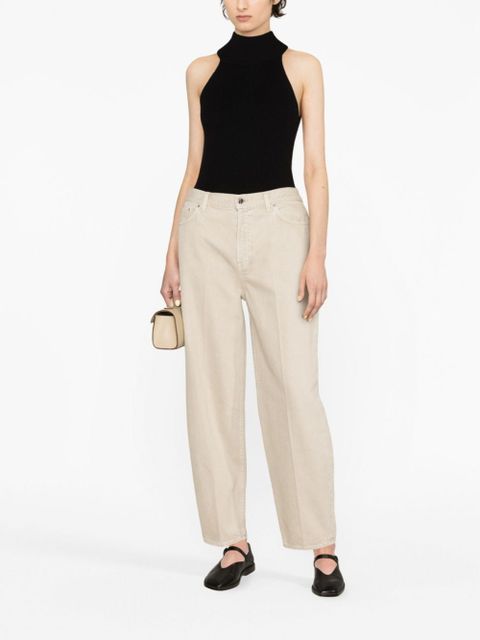 TOTEME high-waist tapered-leg jeans - Neutrals - zdjęcie produktu nr 2